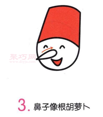 雪人画法第3步