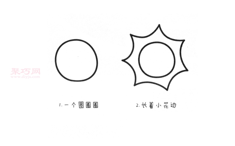 太阳画法第2步