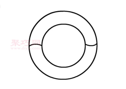 救生圈画法第3步