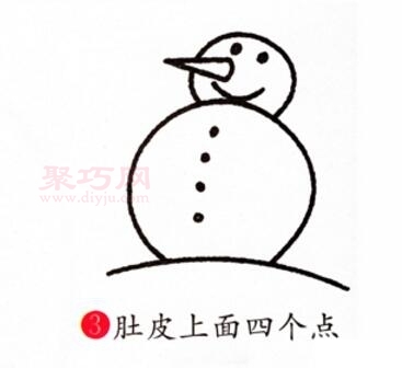 雪人画法第3步