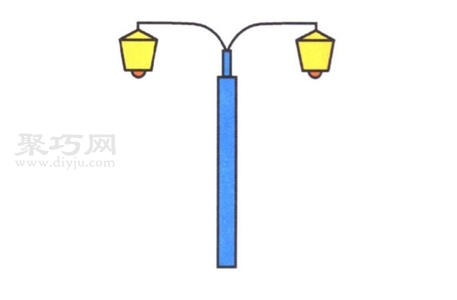 怎么画路灯简单又漂亮 一步一步教你画路灯简笔画