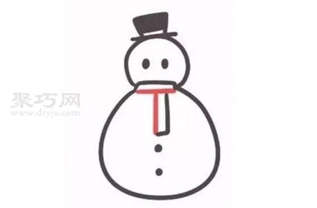 雪人怎么画 雪人简笔画画法