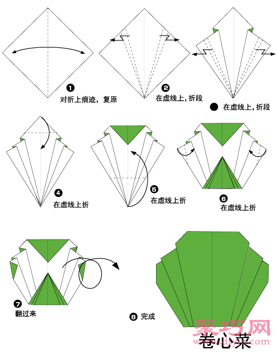 手工折纸大全大白菜教程